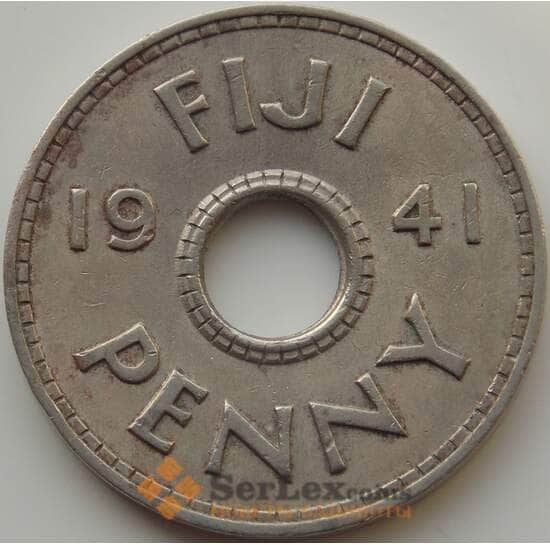 Фиджи 1 пенни 1941 КМ7 VF арт. 9200