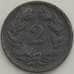 Монета Швейцария 2 раппен 1944 КМ4.2b XF+ арт. 13229