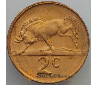 Монета Южная Африка ЮАР 2 цента 1981 КМ83 UNC (J05.19) арт. 16949
