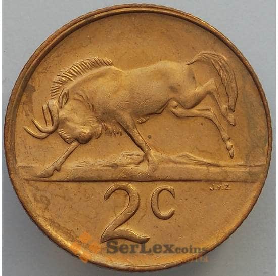 Южная Африка ЮАР 2 цента 1981 КМ83 UNC (J05.19) арт. 16949