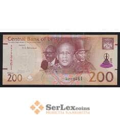 Лесото 200 малоти 2021 РW31 UNC арт. 55787