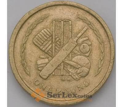 Монета Мэн Остров 1 фунт 1999 КМ906 VF Крикет арт. 38041