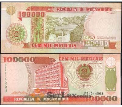 Банкнота Мозамбик 100000 метикал 1993 Р139 UNC арт. 7428