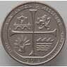 США 25 центов 2019 UNC 49 парк Миссии Сан-Антонио UNC D арт. 17542