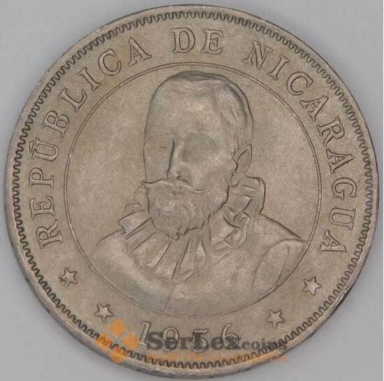 Никарагуа 50 сентаво 1956 КМ19.1 aUNC арт. 54145