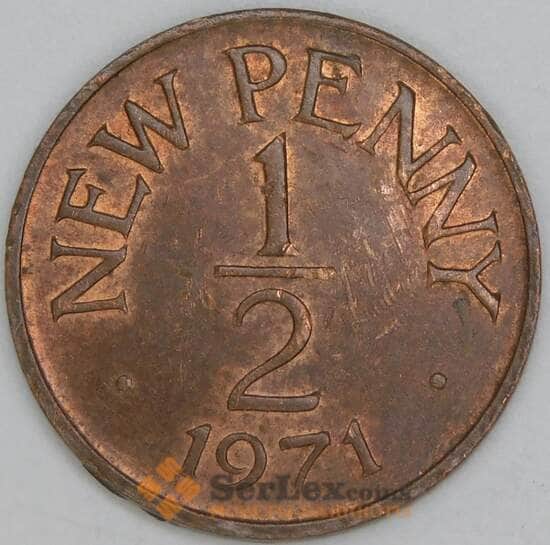 Гернси 1/2 пенни 1971 КМ20 aUNC арт. 39253 Гернси 1/2 пенни 1971 КМ20 aUNC арт. 39253