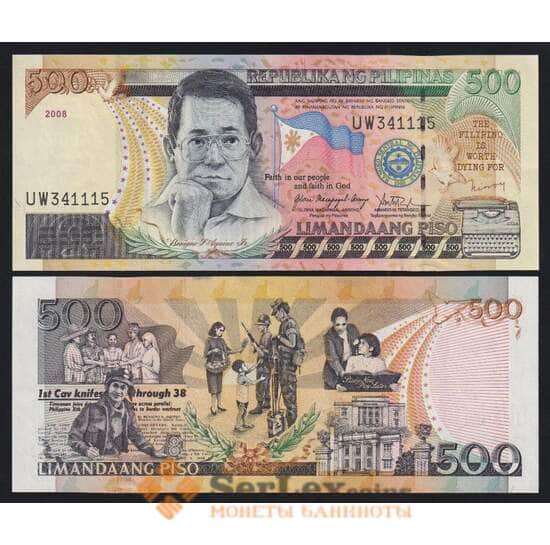 Филиппины 500 песо 2008 Р196b UNC арт. 51964