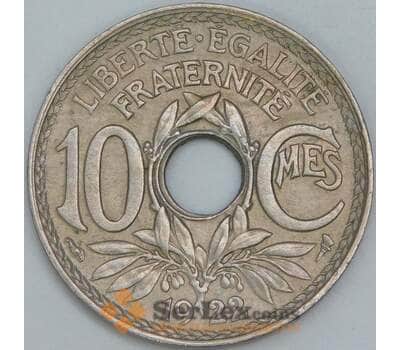 Франция 10 сантимов 1922 КМ866a AU арт. 57040