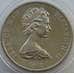 Монета Мэн остров 1 крона 1972 КМ25 UNC Свадьба Елизаветы II и Филлипа арт. 13646
