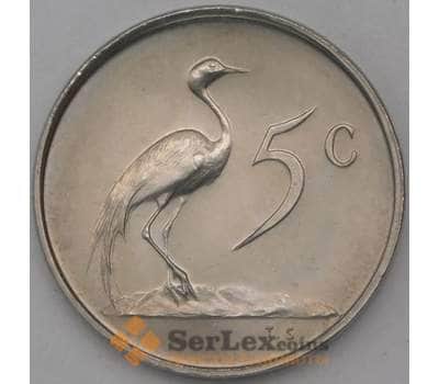 Монета Южная Африка ЮАР 5 центов 1965 КМ67.1 UNC арт. 25060