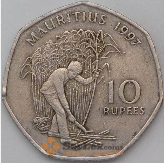 Маврикий 10 рупий 1997 КМ61 VF арт. 28725