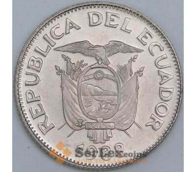 Эквадор 1 сукре 1988 КМ89 UNC арт. 57483