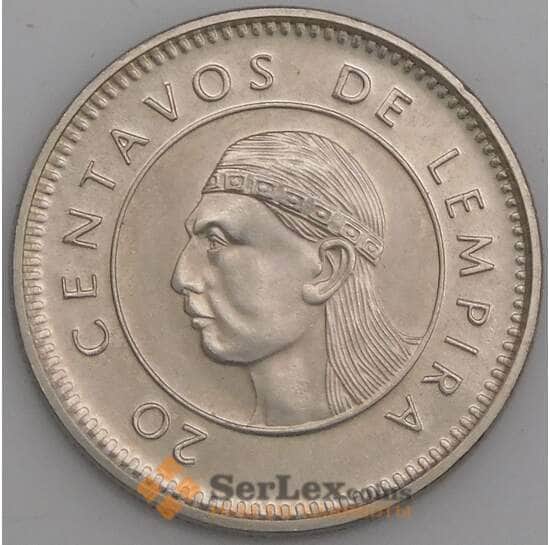 Гондурас монета 20 сентаво 1999 КМ83а.2 UNC  арт. 21308