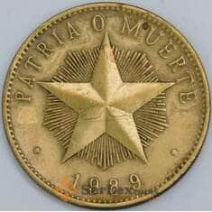 Куба 1 песо 1989 КМ105 XF арт. 57713
