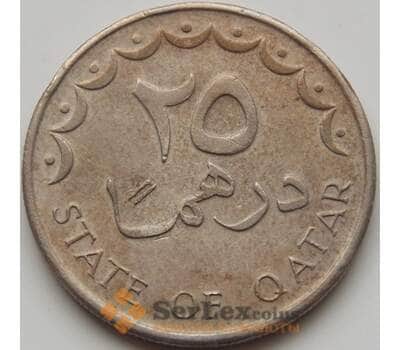 Монета Катар 25 дирхам 1973 КМ4 VF арт. 8008