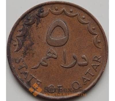 Монета Катар 5 дирхам 1973 КМ3 VF арт. 8009