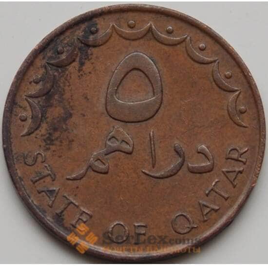 Катар 5 дирхам 1973 КМ3 VF арт. 8009