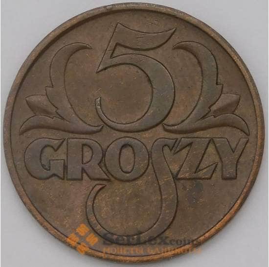 Польша 5 грошей 1938 Y10а арт. 36898