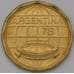 Монета Аргентина 100 песо 1978 КМ77 UNC Футбол. Чемпионат мира арт. 38444