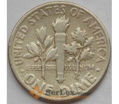 Монета США дайм 10 центов 1952 КМ195 VF арт. 12824