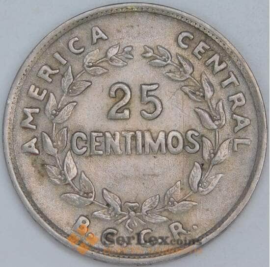 Коста-Рика 25 сентимо 1969 КМ188.1 XF арт. 57227