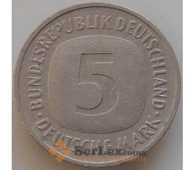 Монета Германия 5 марок 1989 D КМ140.1 XF арт. 14421