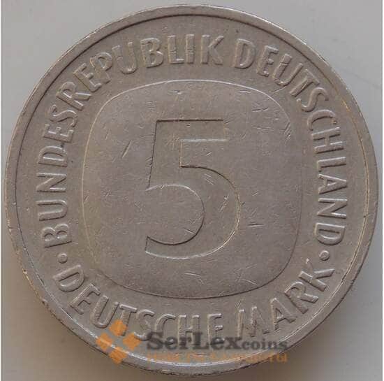 Германия 5 марок 1989 D КМ140.1 XF арт. 14421
