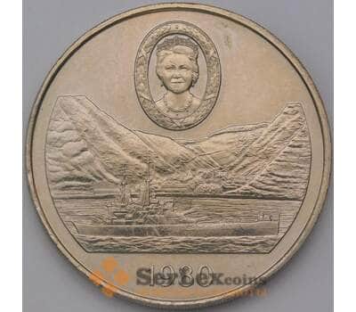 Монета Остров Святой Елены 25 пенсов 1980 КМ8 80 лет Королева Мать арт. 36973