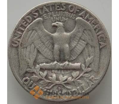 Монета США 25 центов квотер 1957 D KM164 VF арт. 12277