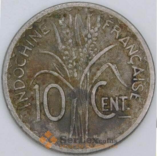 Французский Индокитай 10 сантимов 1941 КМ21.1а VF арт. 57312