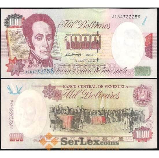 Венесуэла 1000 Боливар 1998 UNC №76 арт. В00422