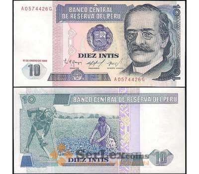 Банкнота Перу 10 Инти 1987 Р128 UNC арт. В00446