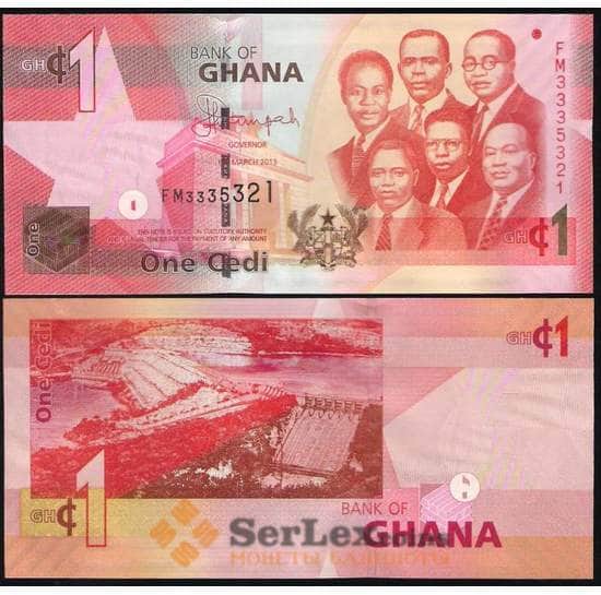 Гана 1 Седи 2007-2019 UNC  арт. В00454
