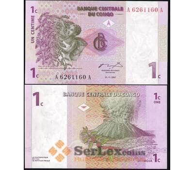 Банкнота Конго 1 Сантим 1997 Р80 UNC арт. В00458