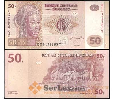 Банкнота Конго 50 Франков 2007 UNC №91а арт. В00205