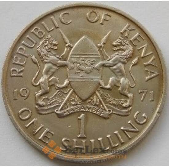 Кения 1 шиллинг 1969-1978 КМ14 VF арт. С01809