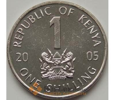 Монета Кения 1 шиллинг 2005-2010 КМ34 UNC арт. С01811