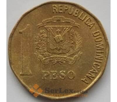Монета Доминиканская республика 1 песо 2002 КМ80.2 арт. С01812