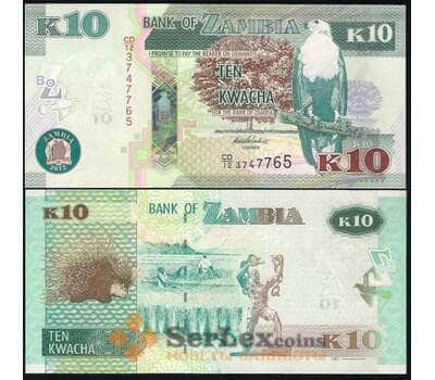 Банкнота Замбия 10 Квача 2012 UNC арт. В00433
