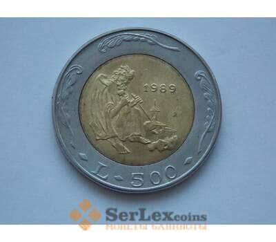 Монета Сан-Марино 500 лир 1989 КМ239 арт. С01837