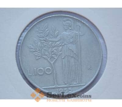 Монета Италия 100 лир 1955 KM96.1 арт. С01880