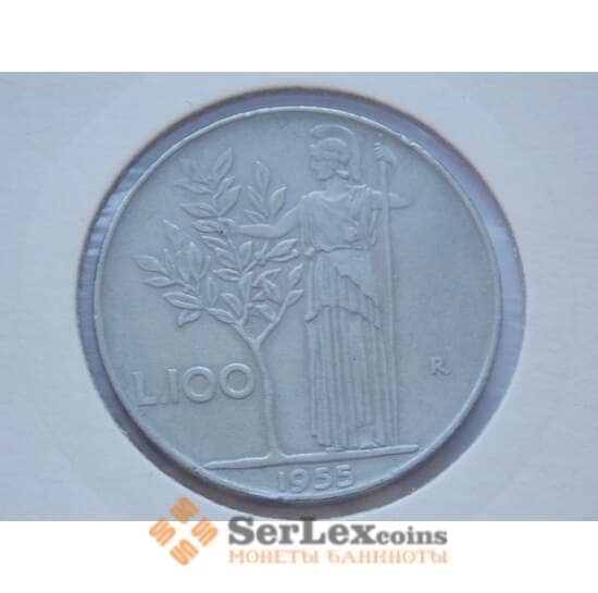 Италия 100 лир 1955 KM96.1 арт. С01880