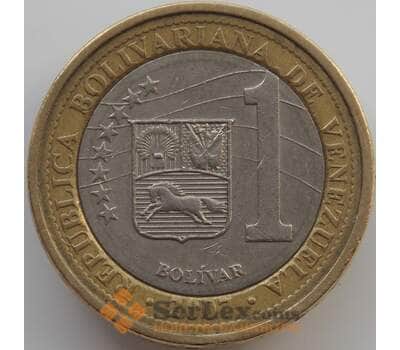 Монета Венесуэла 1 боливар 2007-2009 КМ93 VF арт. С01886