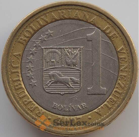 Венесуэла 1 боливар 2007-2009 КМ93 VF арт. С01886