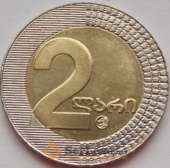 Грузия монета 2 лари 2006 КМ94 UNC арт. С01931
