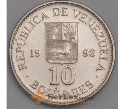 Монета Венесуэла 10 боливар 1998 Y75 арт. С02006