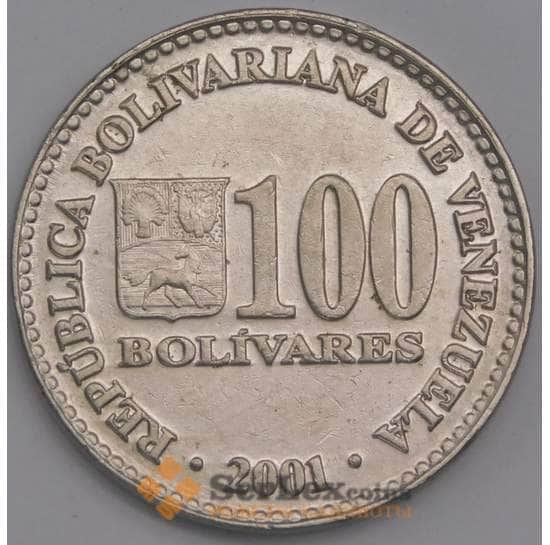 Венесуэла монета 100 боливаров 2001-2004 Y83 UNC арт. С02008