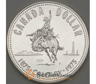 Монета Канада 1 доллар 1975 КМ97 BU Серебро (n17.19) арт. 21658