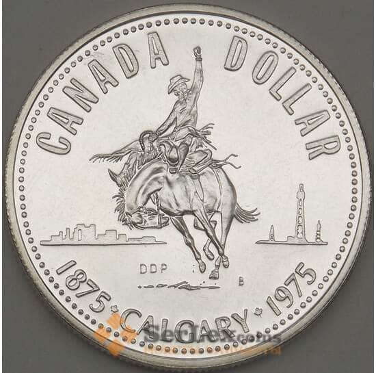 Канада 1 доллар 1975 КМ97 BU Серебро (n17.19) арт. 21658