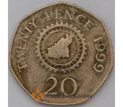 Монета Гернси 20 пенсов 1999 КМ90 арт. 30892